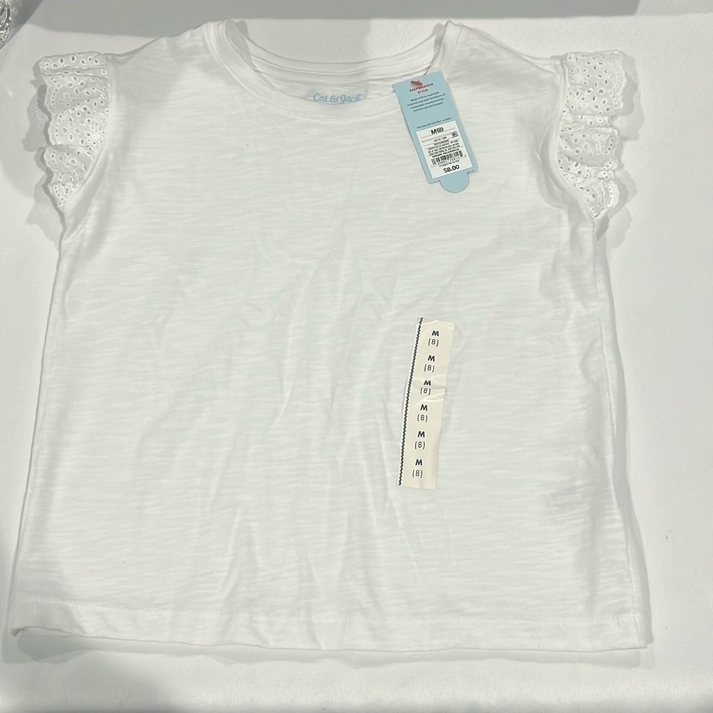 Cat & Jack girls top. Size M (8). NWT.